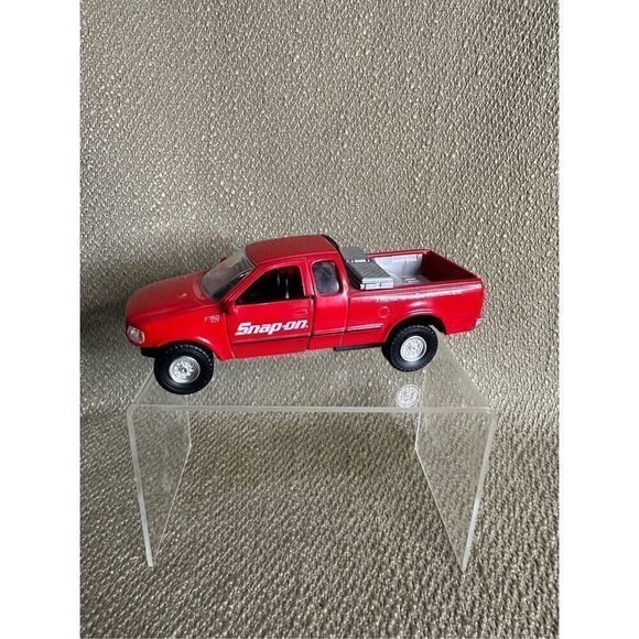 Snap On Ford F-150 Pick Up with Custom Load Die Cast 1:38 Red - Picture 1 of 11